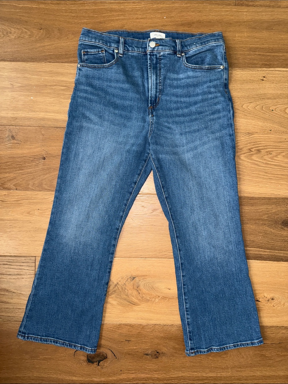 Rivete Denim by Loft Kick Crop Jeans, Size 31Short